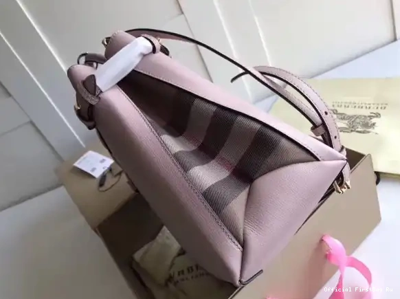 Official FirstBag Ru Medium House Check Banner The and Leather Burberry in 0513